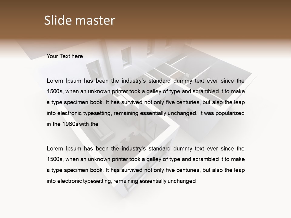 Domestic Construction Dwelling PowerPoint Template