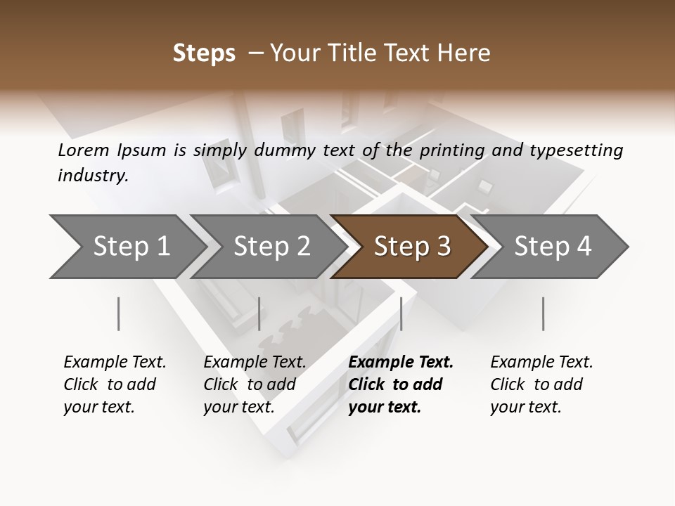 Domestic Construction Dwelling PowerPoint Template
