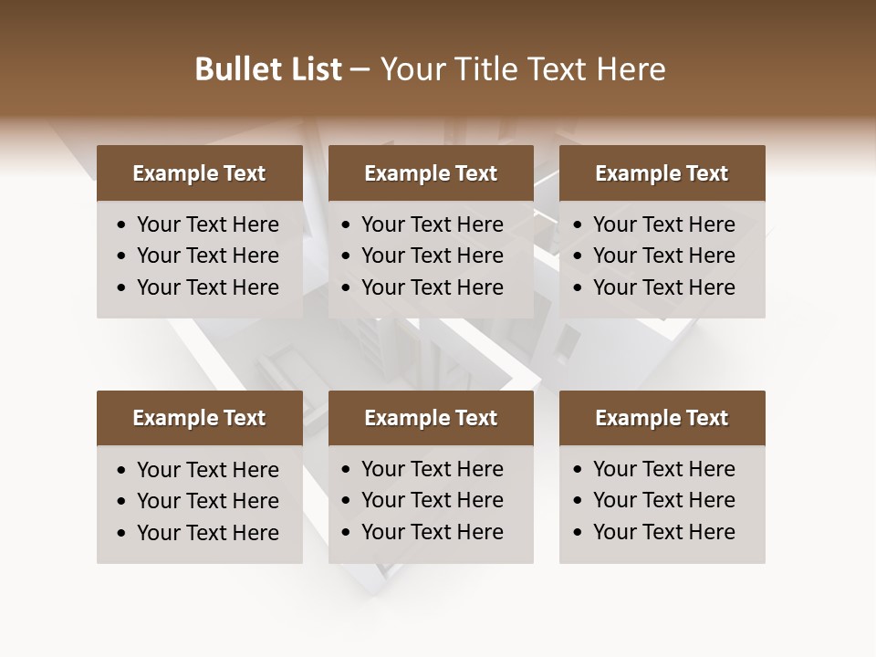Domestic Construction Dwelling PowerPoint Template
