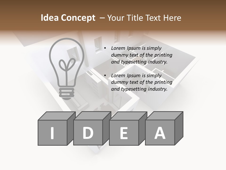 Domestic Construction Dwelling PowerPoint Template