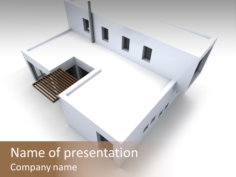 Window Chalet Plan PowerPoint Template