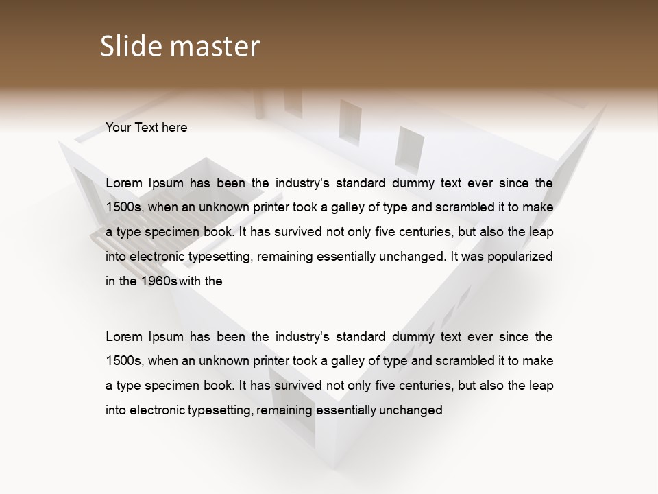 Window Chalet Plan PowerPoint Template