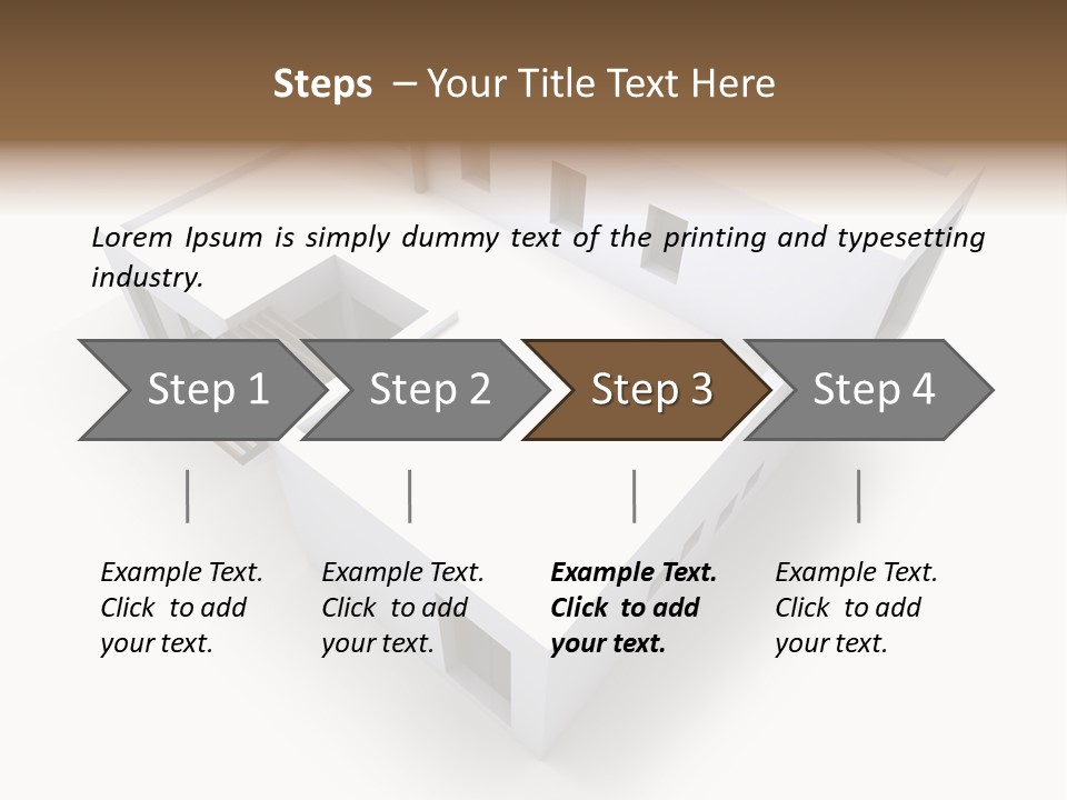 Window Chalet Plan PowerPoint Template