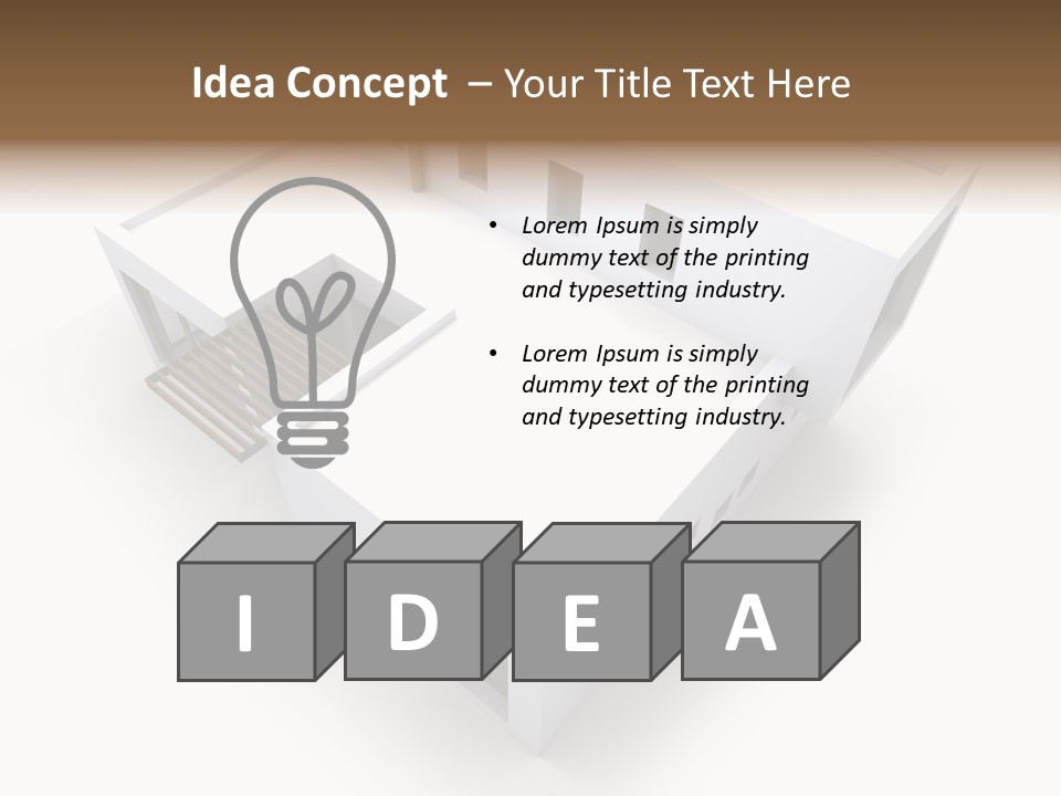 Window Chalet Plan PowerPoint Template