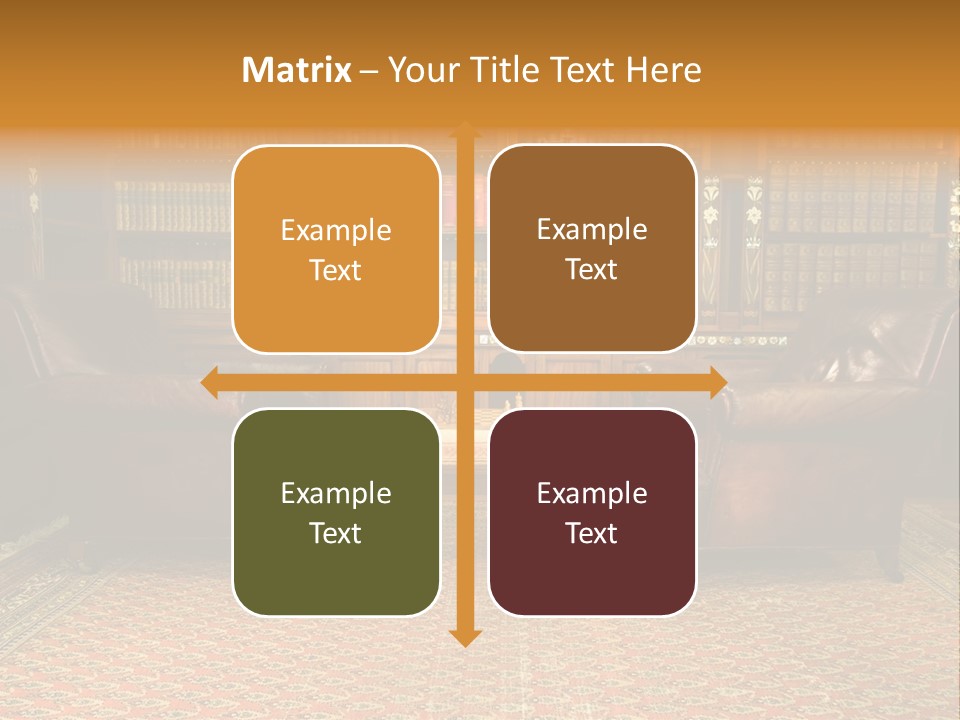 Indoor Shelf Leather PowerPoint Template