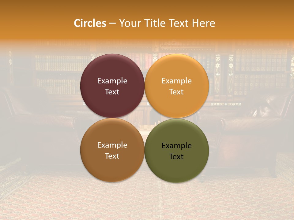 Indoor Shelf Leather PowerPoint Template