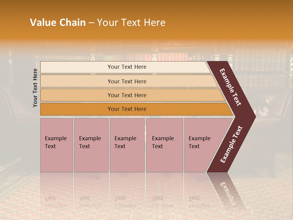 Indoor Shelf Leather PowerPoint Template