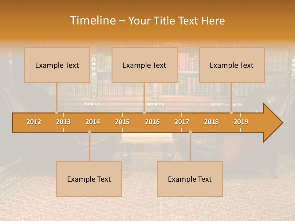 Indoor Shelf Leather PowerPoint Template