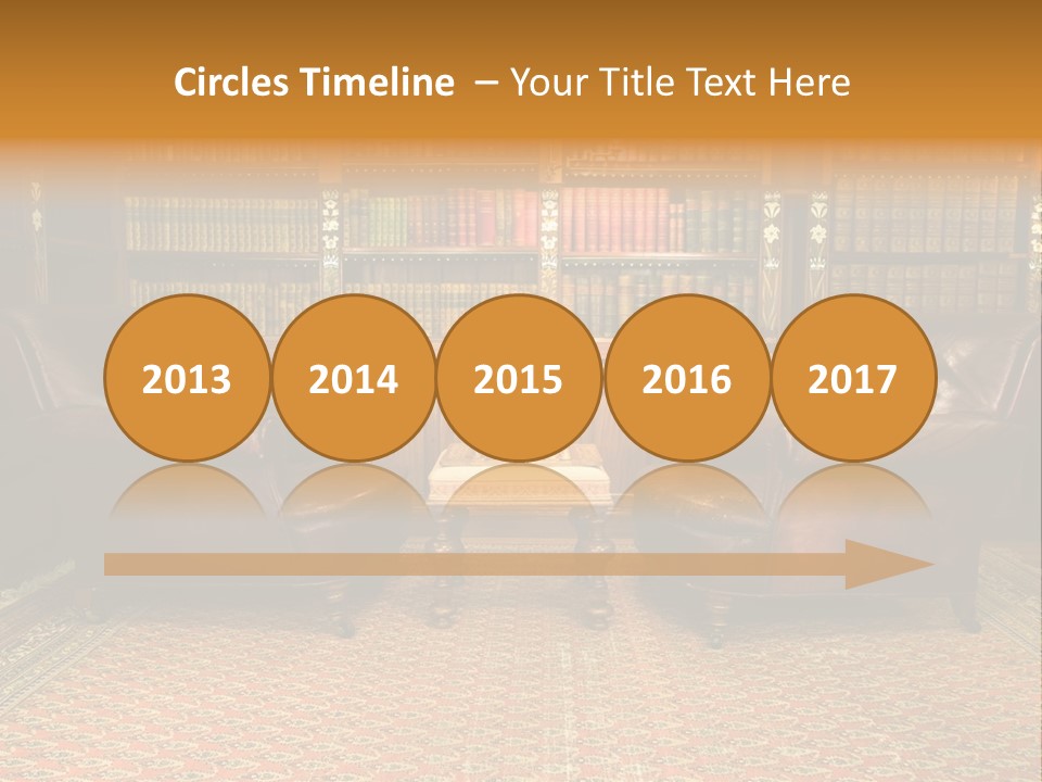 Indoor Shelf Leather PowerPoint Template