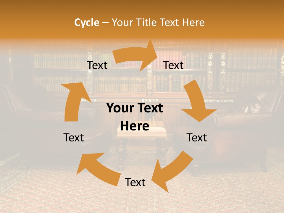 Indoor Shelf Leather PowerPoint Template