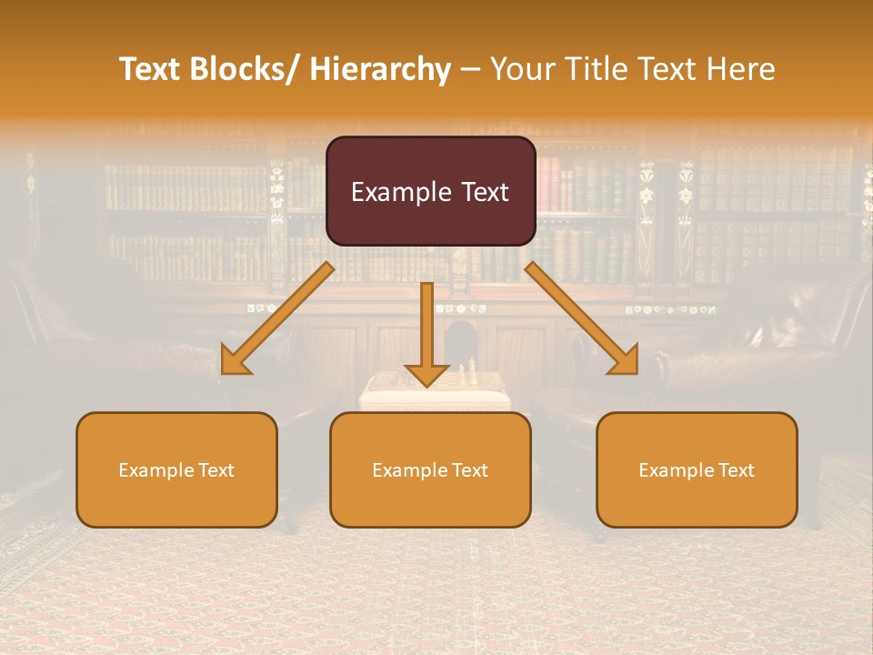 Indoor Shelf Leather PowerPoint Template