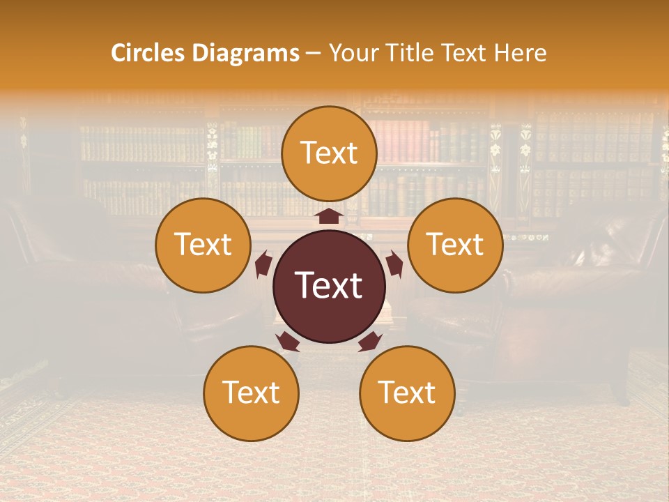 Indoor Shelf Leather PowerPoint Template