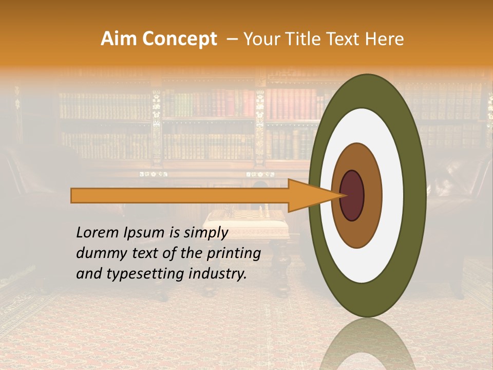 Indoor Shelf Leather PowerPoint Template