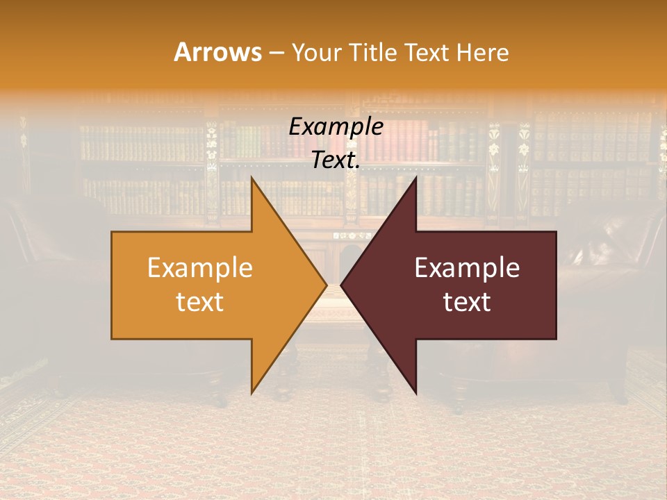 Indoor Shelf Leather PowerPoint Template
