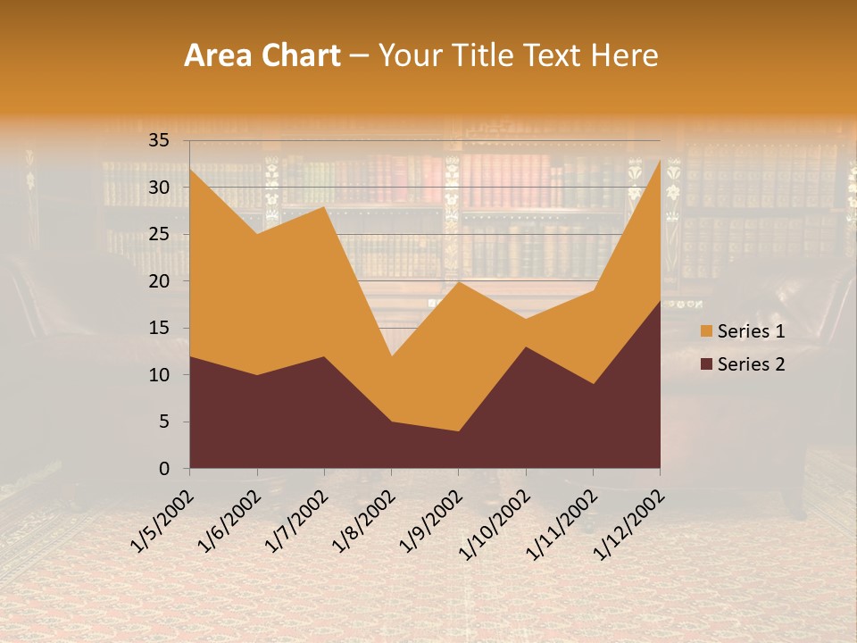 Indoor Shelf Leather PowerPoint Template