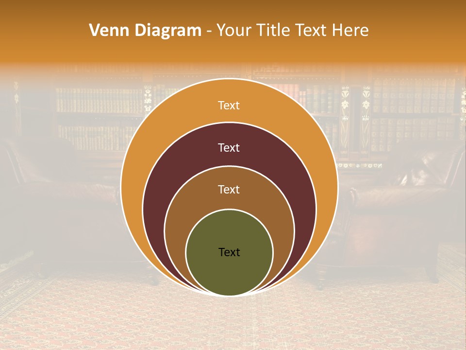 Indoor Shelf Leather PowerPoint Template