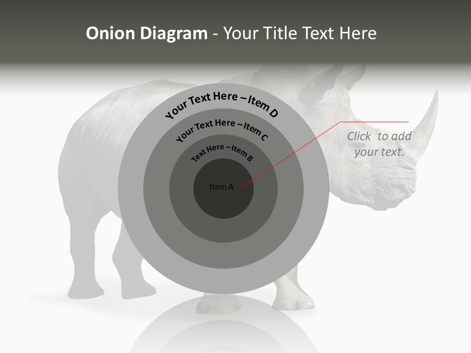 Rhinoceros Animal Danger PowerPoint Template