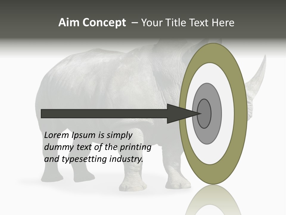 Rhinoceros Animal Danger PowerPoint Template