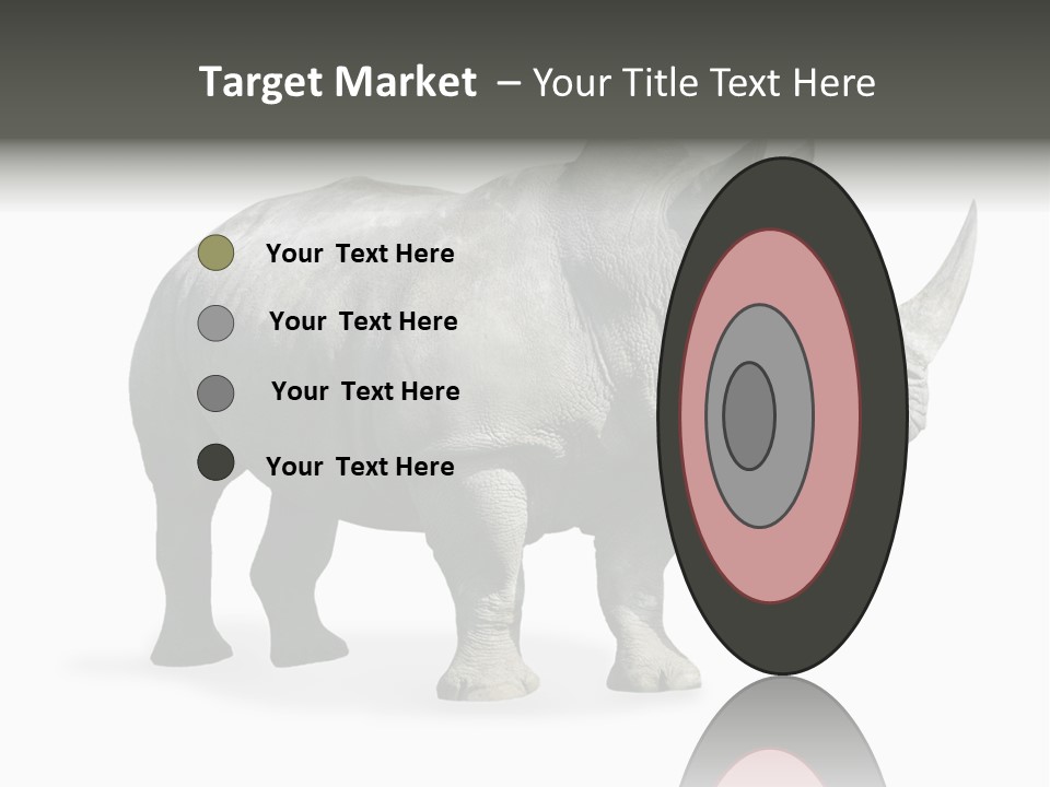 Rhinoceros Animal Danger PowerPoint Template