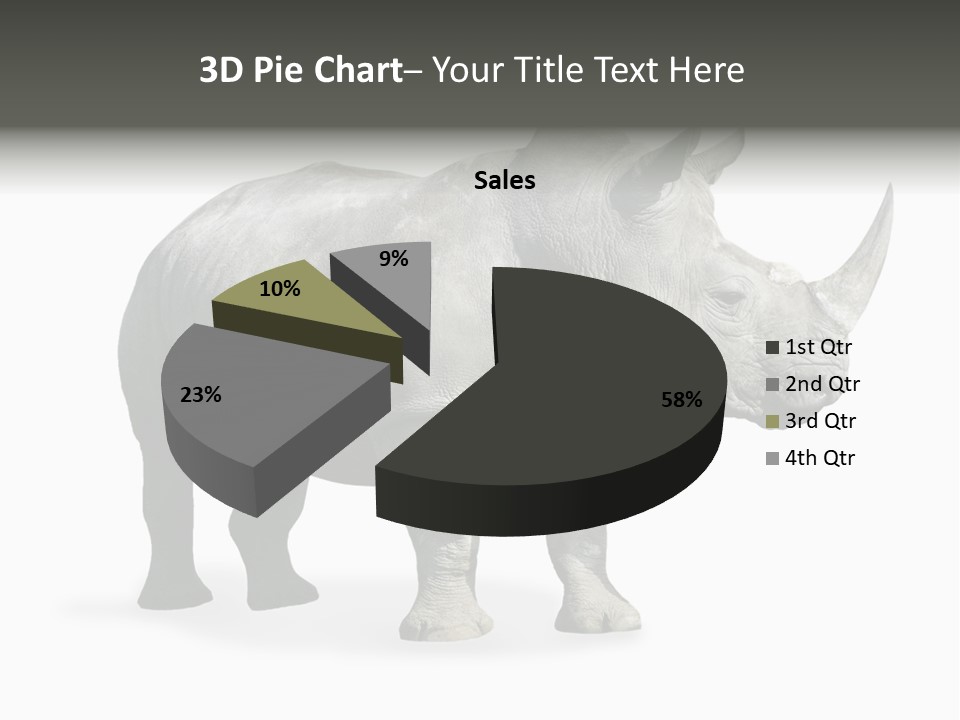 Rhinoceros Animal Danger PowerPoint Template