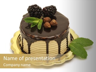 Elegance Celebration Gourmet PowerPoint Template