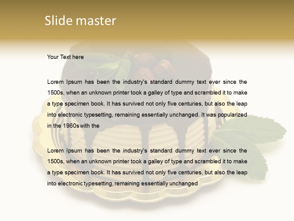 Elegance Celebration Gourmet PowerPoint Template