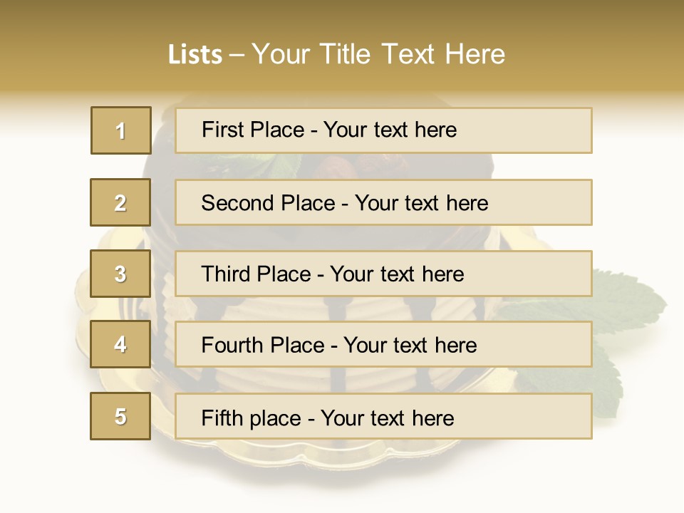 Elegance Celebration Gourmet PowerPoint Template