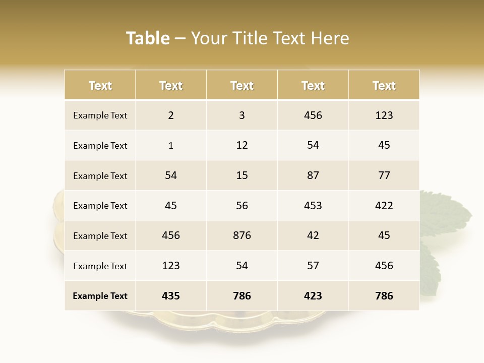 Elegance Celebration Gourmet PowerPoint Template
