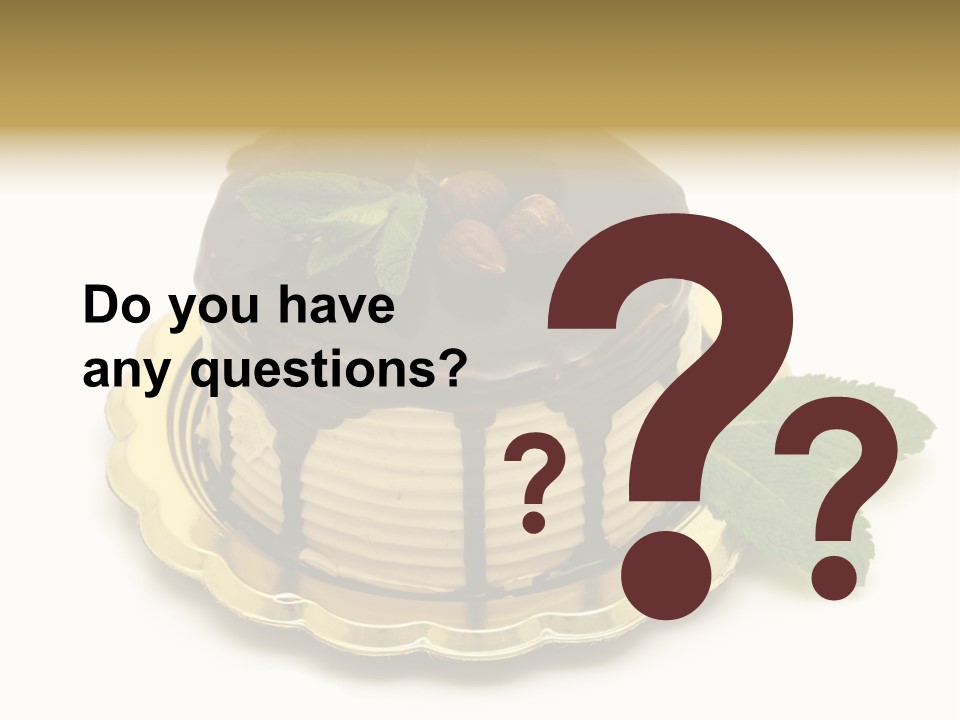 Elegance Celebration Gourmet PowerPoint Template