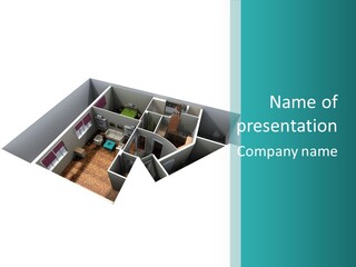 Remodel House Fireplace PowerPoint Template