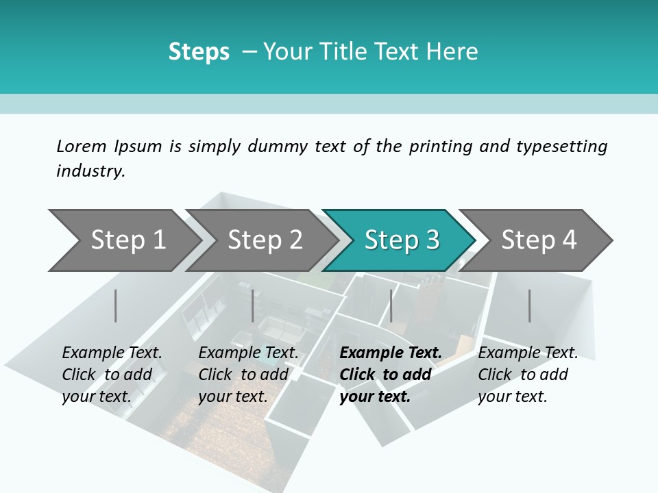 Remodel House Fireplace PowerPoint Template