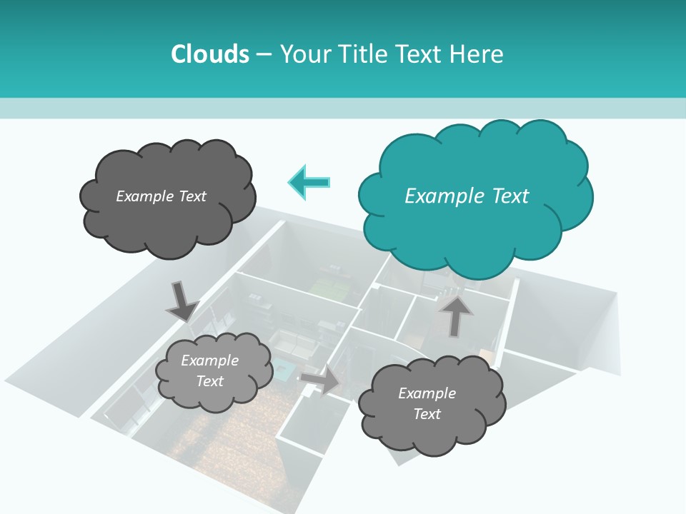 Remodel House Fireplace PowerPoint Template