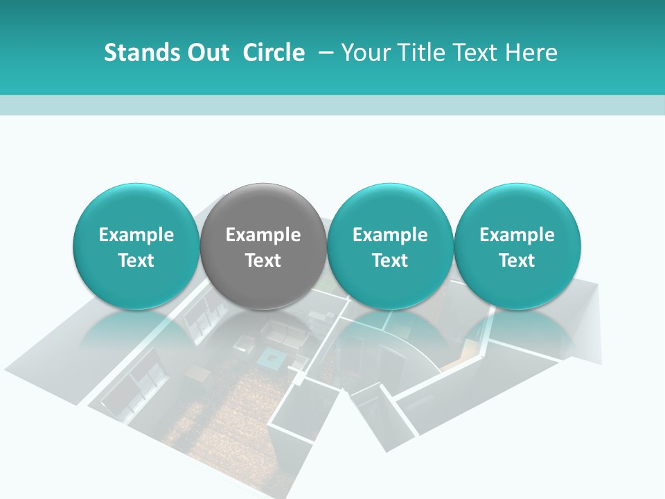 Remodel House Fireplace PowerPoint Template