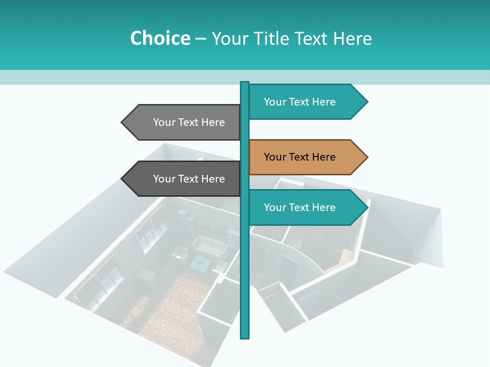 Remodel House Fireplace PowerPoint Template