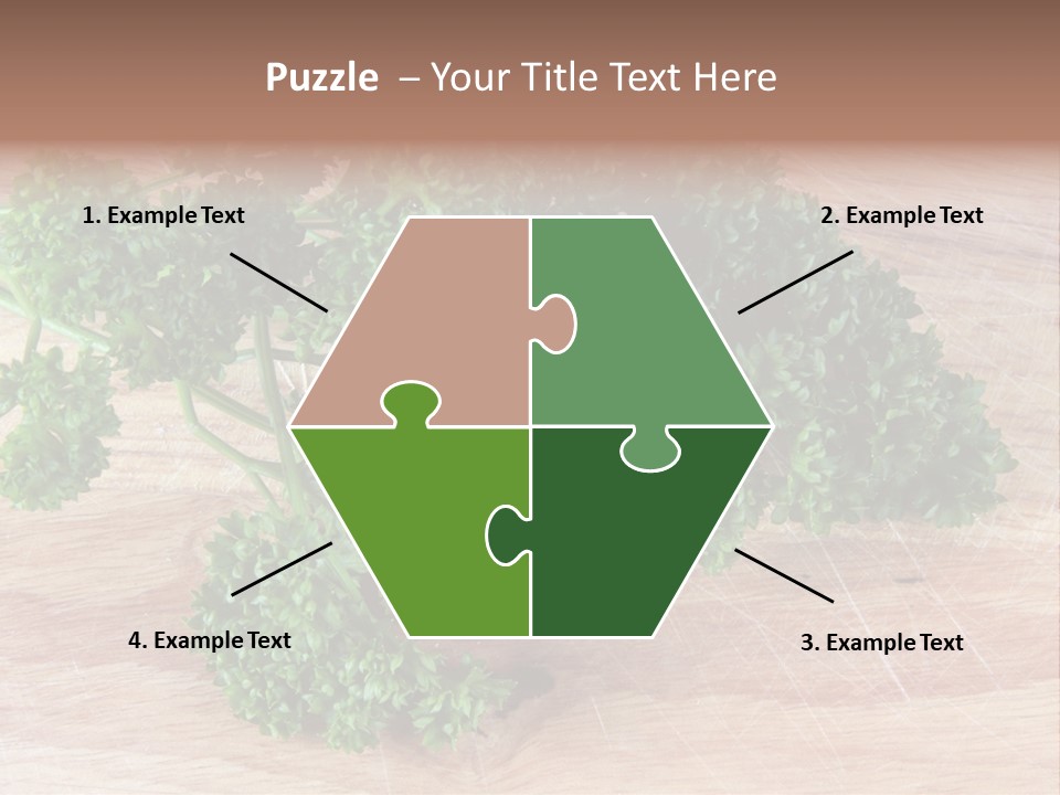 Cuisine Grass Parsley PowerPoint Template