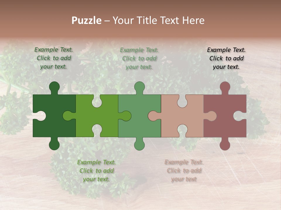 Cuisine Grass Parsley PowerPoint Template