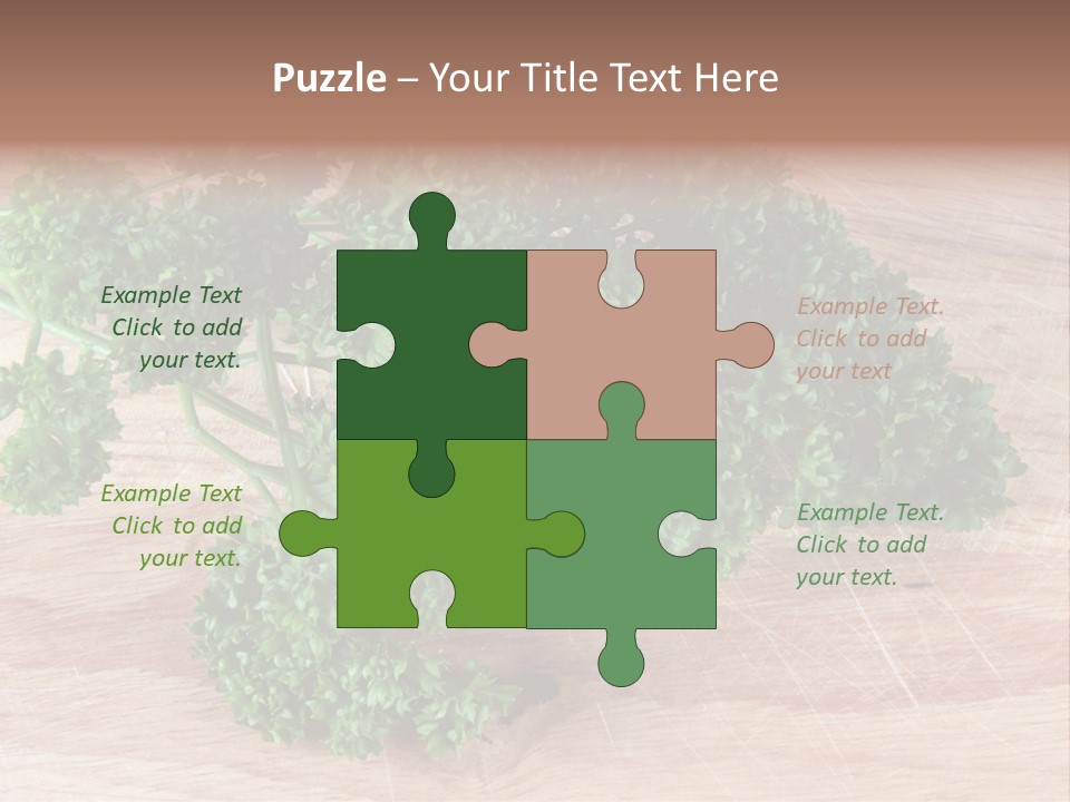 Cuisine Grass Parsley PowerPoint Template