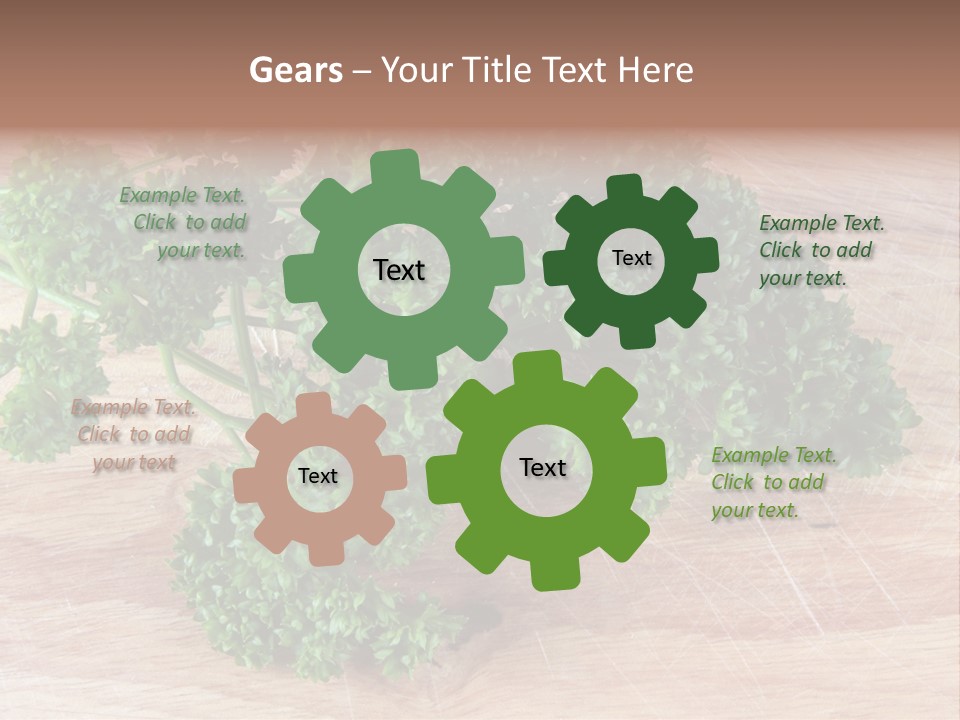 Cuisine Grass Parsley PowerPoint Template