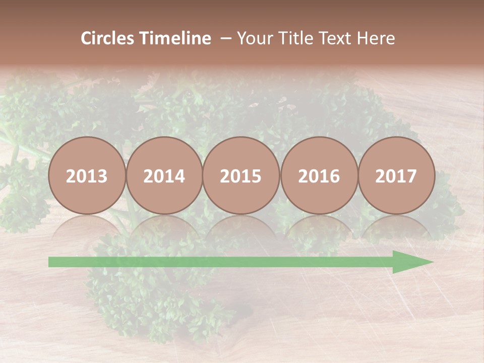 Cuisine Grass Parsley PowerPoint Template