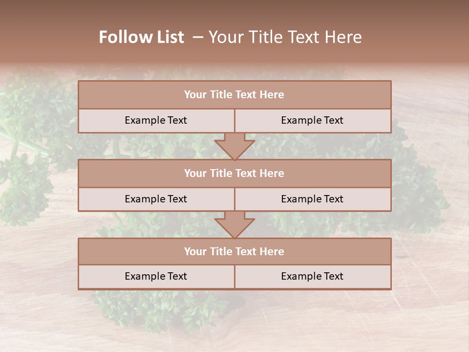 Cuisine Grass Parsley PowerPoint Template
