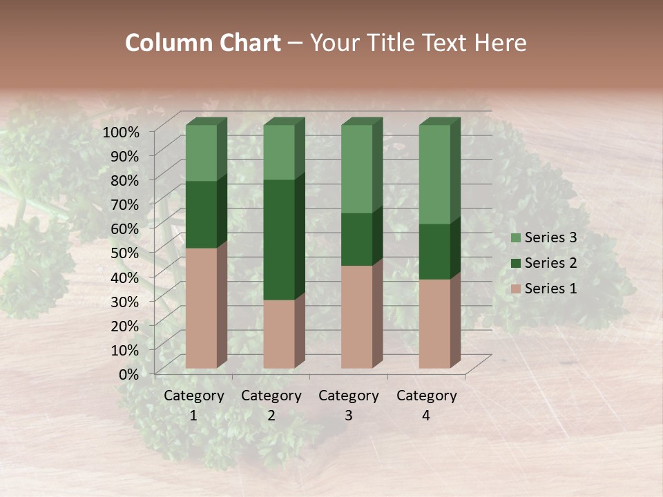Cuisine Grass Parsley PowerPoint Template