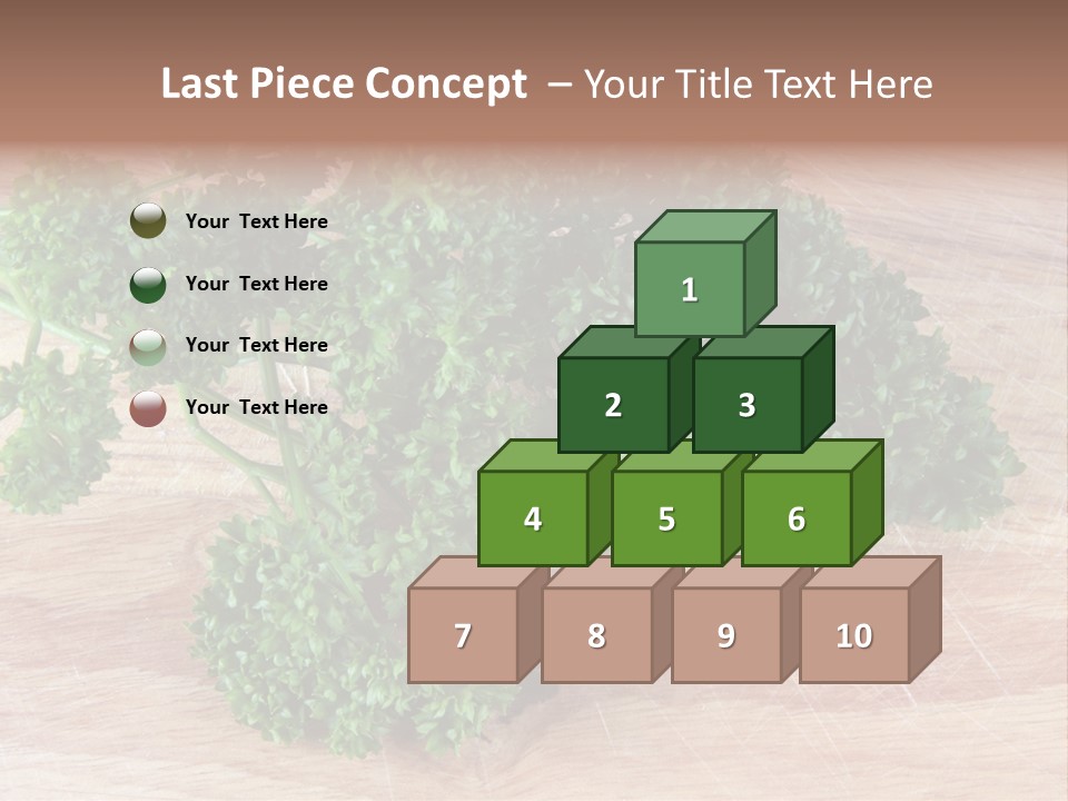 Cuisine Grass Parsley PowerPoint Template