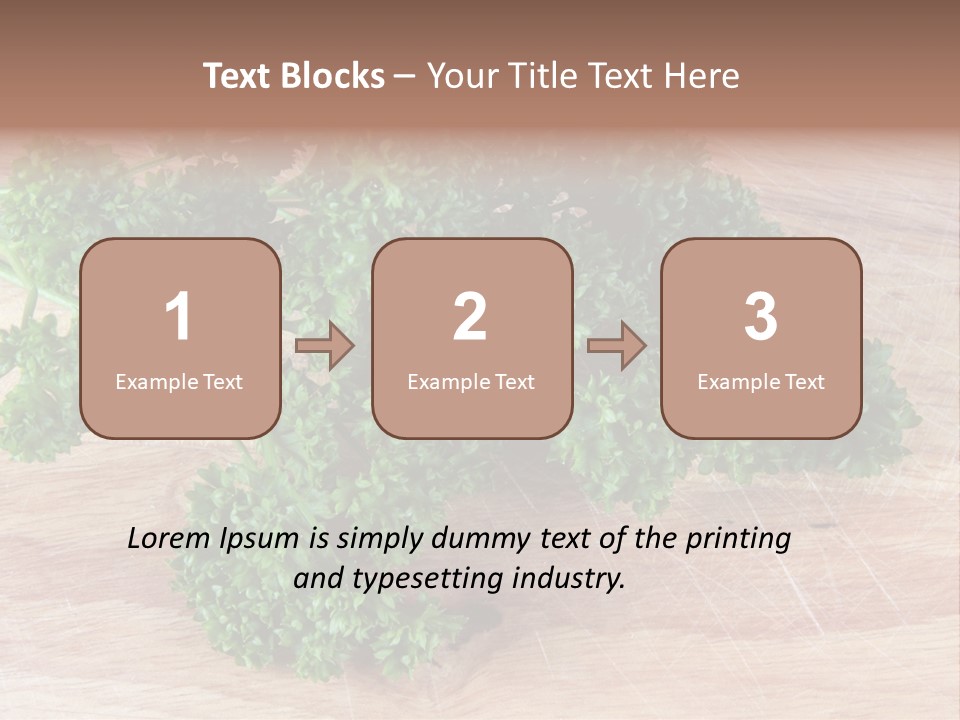 Cuisine Grass Parsley PowerPoint Template