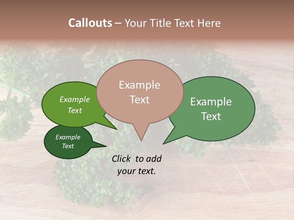Cuisine Grass Parsley PowerPoint Template