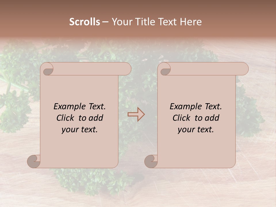 Cuisine Grass Parsley PowerPoint Template