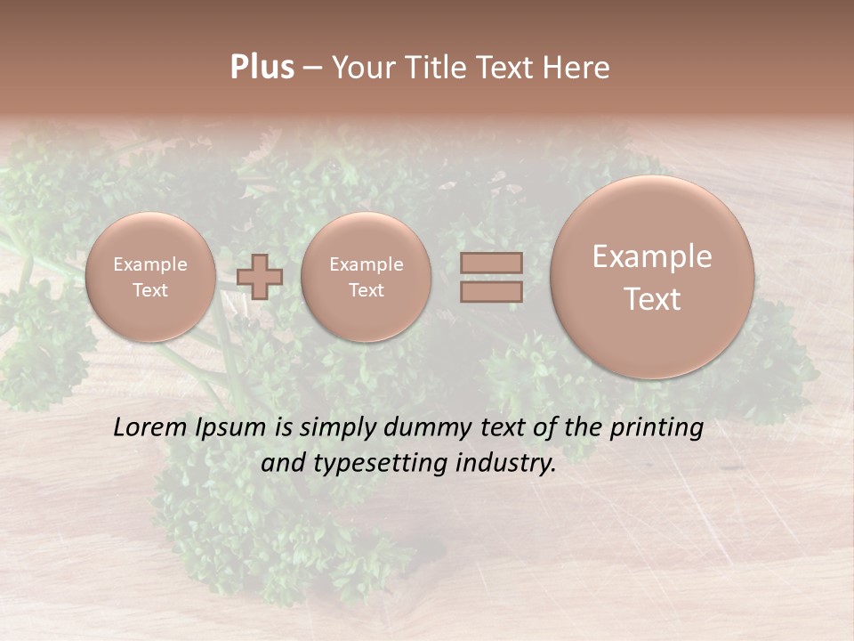 Cuisine Grass Parsley PowerPoint Template