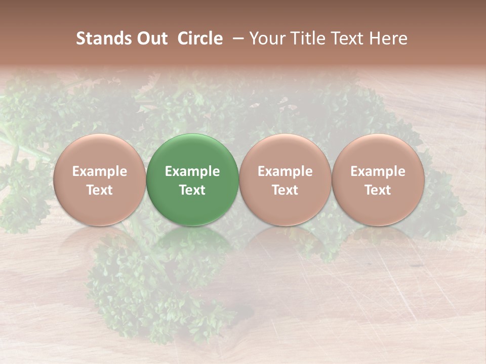 Cuisine Grass Parsley PowerPoint Template
