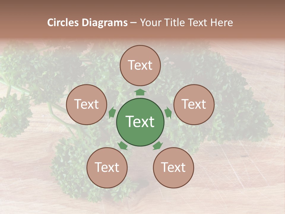 Cuisine Grass Parsley PowerPoint Template