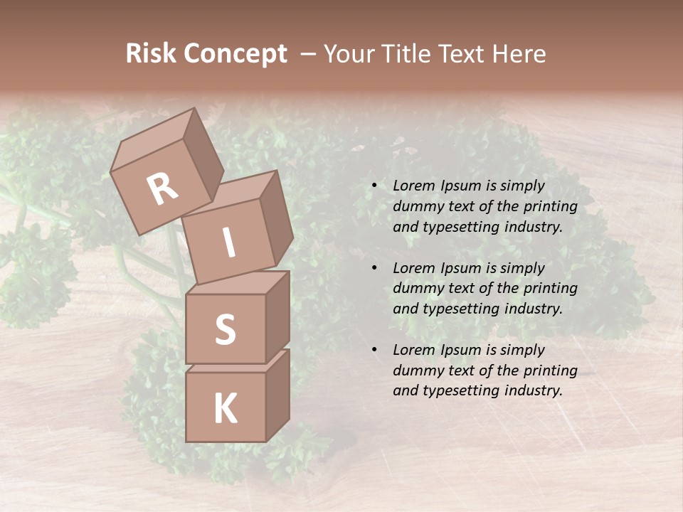 Cuisine Grass Parsley PowerPoint Template