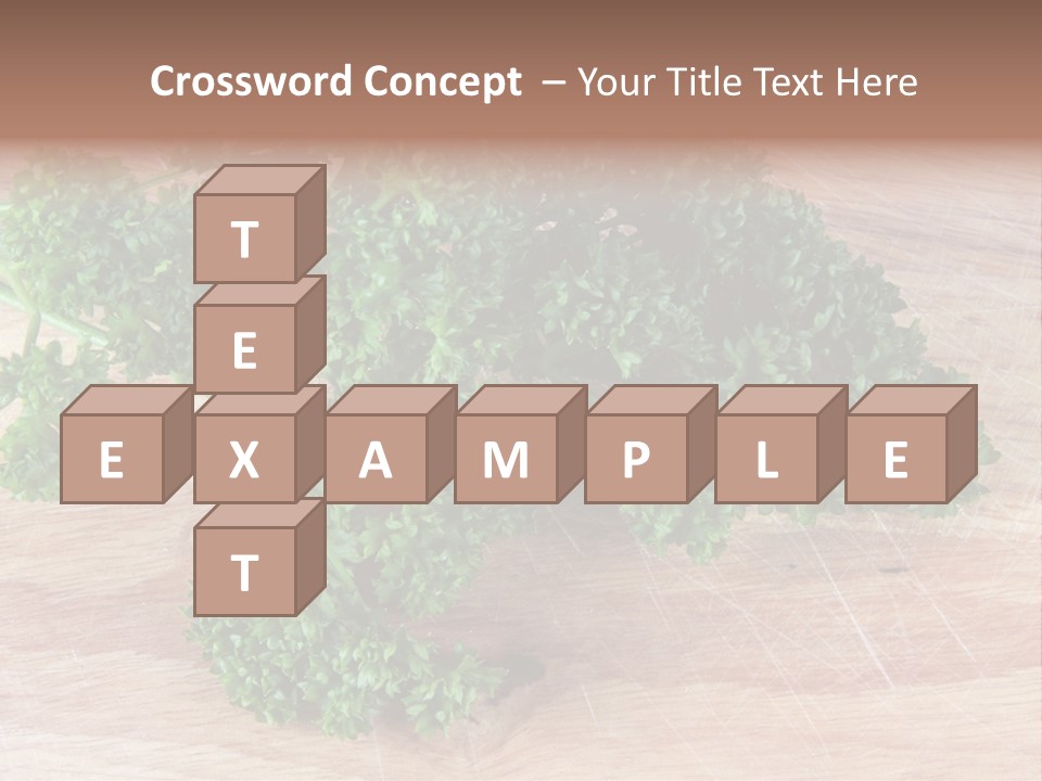 Cuisine Grass Parsley PowerPoint Template